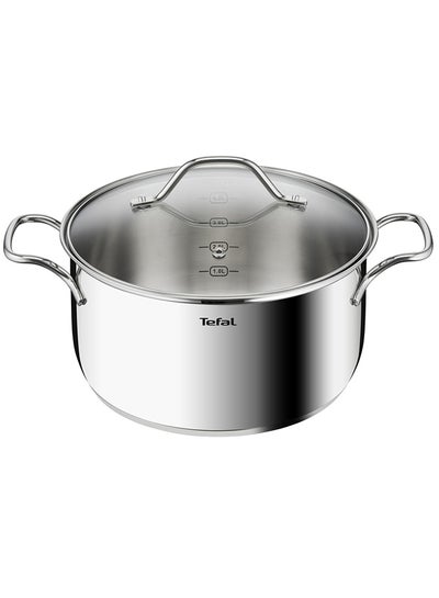 Buy Intuition 24 cm Casserole Premium Stainless Steel 18/10 4.9 L Induction Stainless Steel in UAE