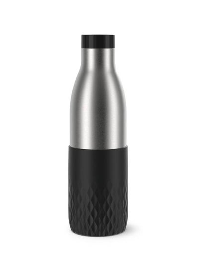 Buy Bludrop Thermal Stainless Steel Bottle Grey/Black 0.5 Litre Black/Grey in UAE