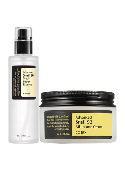 Buy Radiance Renewal Snail Skincare Duo Advanced Snail 96 Mucin Power Essence & 92 All-in-One Cream 200ml in UAE