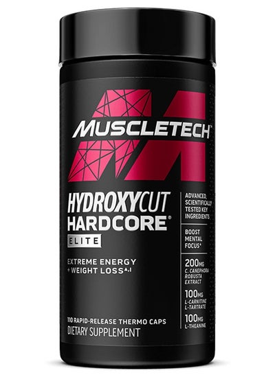 Buy Hydroxycut Hardcore Elite, 110 Capsules, Powerful Weight Loss in UAE