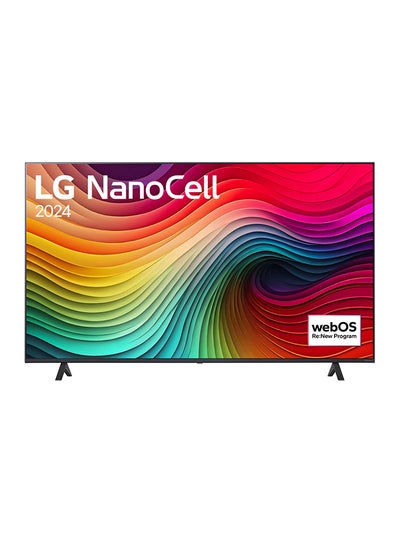 Buy 55 Inch LG NanoCell NANO81 4K Smart TV AI Magic remote HDR10 webOS24 2024 55NANO81T6A.AMVE Black in UAE