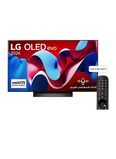 اشتري تلفزيون ذكي LG OLED evo C4 48 بوصة 4K AI Magic Remote Dolby Vision webOS24 2024 في الامارات