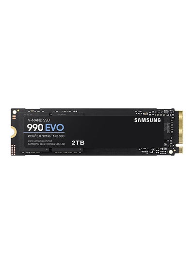 Buy 990 EVO NVMe M.2 SSD 2TB, PCIe 4.0 x4 / PCIe 5.0 x2, NVMe 2.0 (2280) Upto 5,000MBs Read/4,200MBs Write, Internal SSD For Gaming & Graphics Editing - MZ-V9E2T0BW 2 TB in UAE