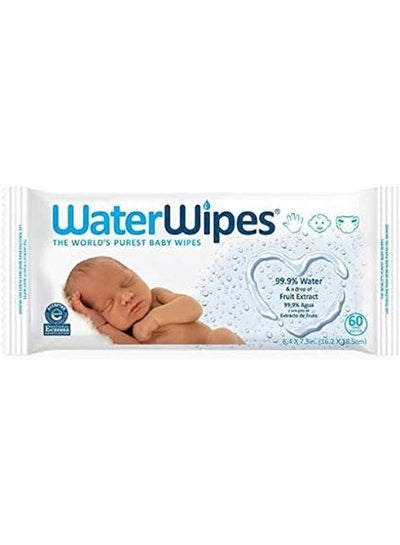 Buy WaterWipes Baby Wipes (White, 60 Wipes) in Egypt