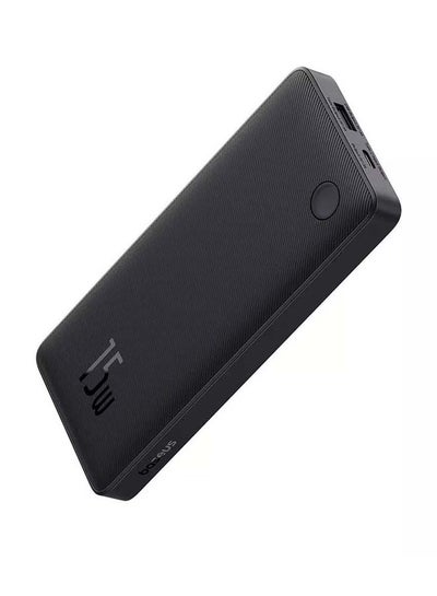 Buy 10000 mAh Airpow Lite Power Bank 15W Black in Saudi Arabia