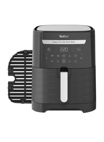 اشتري TEFAL Easy Fry & Grill | 2-in-1 Air fryer and Grill | XXL Capacity | Flexcook Divider for Dual Cooking | Perfect Searing | Crisp Results | Healthy Cooking | 8 Automatic Programs 6.5 L 1800 W EY801827 Black في السعودية