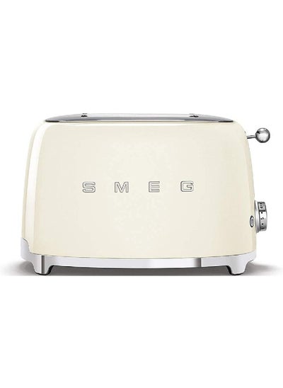 Buy Smeg TSF01CRUK, 50's Retro Style 2 Slice Toaster,6 Browning Levels,2 Extra Wide Bread Slots, Defrost and Reheat Functions, Removable Crumb Tray, Cream, 1 Year Warranty 100 W TSF01CRUK Cream in Saudi Arabia