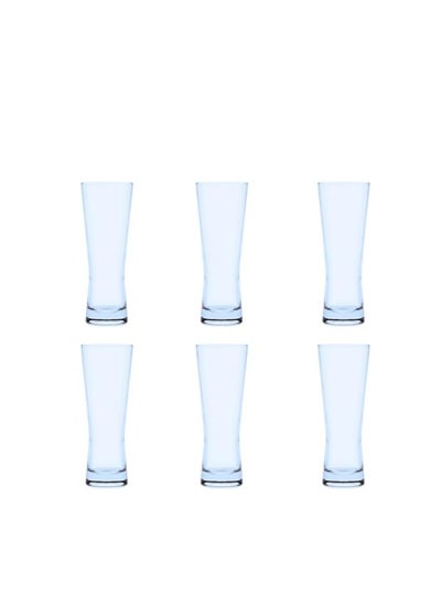 اشتري Pasabahce Cerveza Juice Cup-(340ml) Set of 6 Cups -Turquoise Color Turquoise في مصر