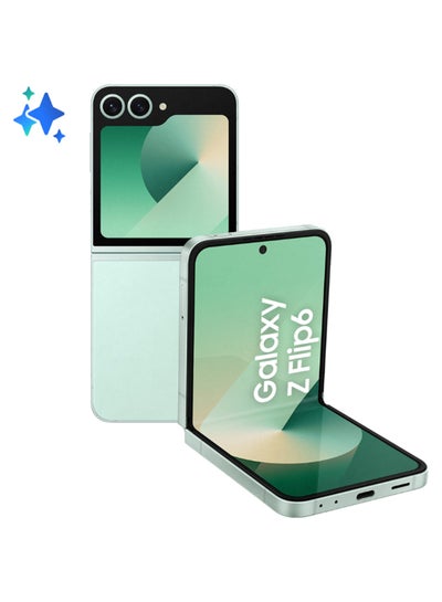 Buy Galaxy Z Flip 6 Single SIM + eSIM Mint 12GB RAM 256GB 5G - Middle East Version in UAE