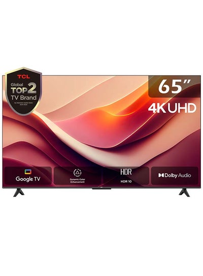 اشتري تلفزيون ذكي 4K UHD من Google مقاس 65 بوصة، HDR 10، صوت Dolby، تحسين الألوان الديناميكي، تصميم بدون إطار معدني (موديل 2024) في السعودية