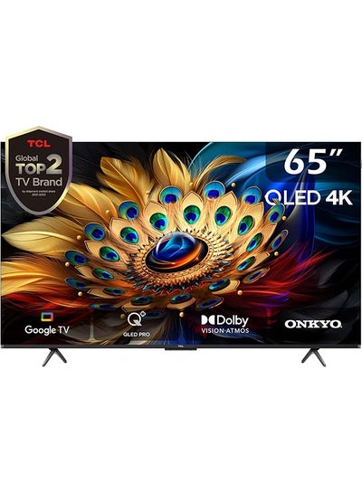 اشتري تلفاز ذكي 4K QLED Pro من Google مقاس 65 بوصة، HDR 10+، Dolby Vision Atmos، معدل تحديث 120 هرتز + 120 هرتز DLG، ONKYO 2.1 قناة، تصميم نحيف ووحيد الجسم (طراز 2024) في الامارات