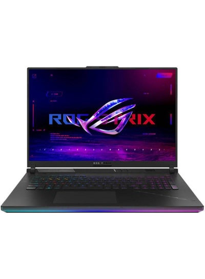 اشتري ROG Strix SCAR 18-Inch Display, Core i9-14900HX Processor/32GB RAM/2TB SSD/GeForce RTX 4090 Graphics/Windows 11 Home English/Arabic Black في الامارات