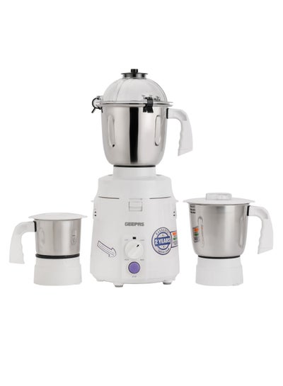 Buy 3 In 1 Mixer Grinder With Stainless Steel Blade & Jar 1200 W GSB44114 White in Saudi Arabia