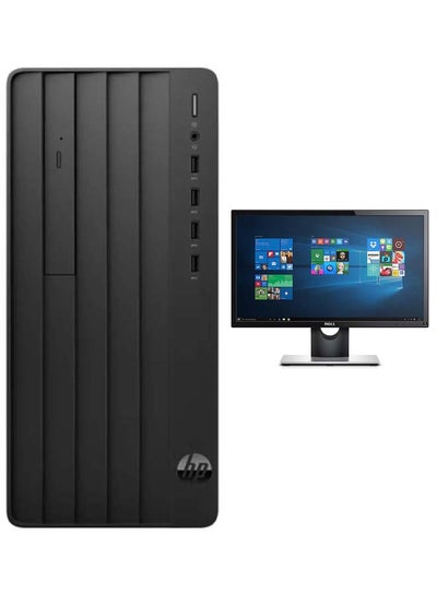 اشتري 290 Tower PC, Core i3-12400  Processor/16GB RAM/512GB SSD + 1TB HDD/Intel UHD 600 Graphics/Windows 11 With Keyboard-Mouse + Monitor 22 Inch Black في السعودية