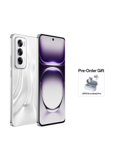 اشتري Reno12 Dual SIM Astro Silver 12GB RAM 512GB 5G + Buds2Pro - Middle East Version في الامارات