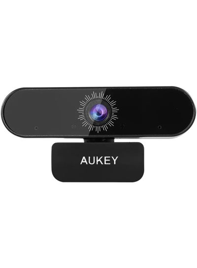 Buy 1080P Webcam Full HD 2.1 Mega Pixel With Dual Microphone, Auto focus, 30 FPS, Wide Angle 110 Black in Egypt