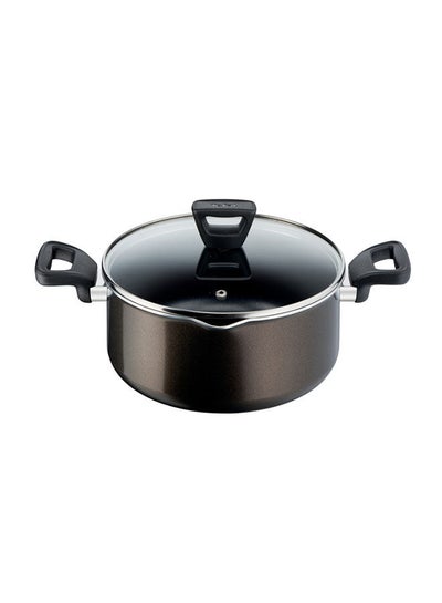 Buy Xl Intense Stewpot With Glass Lid, Non-Stick Dark Brown 22cm in Egypt