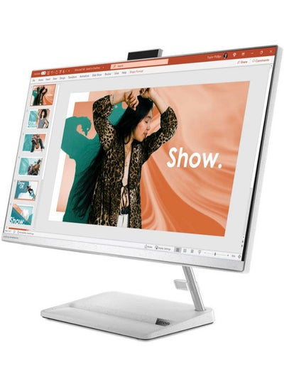 اشتري IdeaCentre AIO 3 27IAP7 With 27-Inch Display, Core- i5-12450H Processor/16GB RAM/512GB SSD/Intel UHD Graphics/Windows 11 Pro English/Arabic White في الامارات