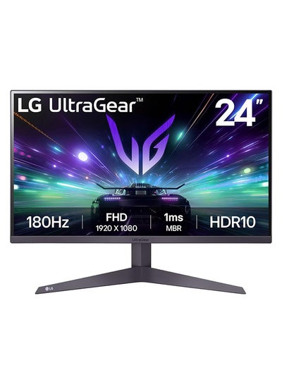 اشتري شاشة ألعاب 24 UltraGear™ FHD بمعدل 180 هرتز، و1 مللي ثانية MBR، وHDR 10، وAMD FreeSync™، ومزامنة الحركة الديناميكية، ونسبة العرض إلى الارتفاع 16:9 في السعودية