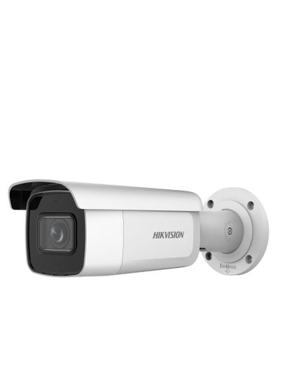 اشتري 4 MP AcuSense Motorized Varifocal Bullet Network Camera, 2.8 to 12mm Motorized Varifocal Lens, H.265+, 120 dB True WDR, H.265+ Compression, IP67 / IK10 Protection, White | DS-2CD2643G2-IZS في الامارات