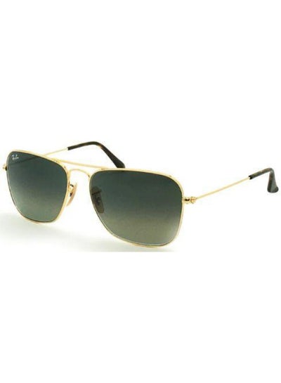 Buy Men's UV Protection Rectangular Shape Sunglasses RB-3136-58-181/71 - Gold in Saudi Arabia