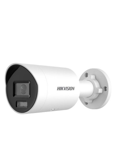 Buy 8MP AcuSense ColorVu Fixed Mini Bullet Network Camera,  2.8mm Fixed Focal Lens, H.265+ Compression, Built In Microphone, 24/7 Colorful Imaging, 40m Light Range, Dust Resistant | DS-2CD2087G2H-LIU in UAE