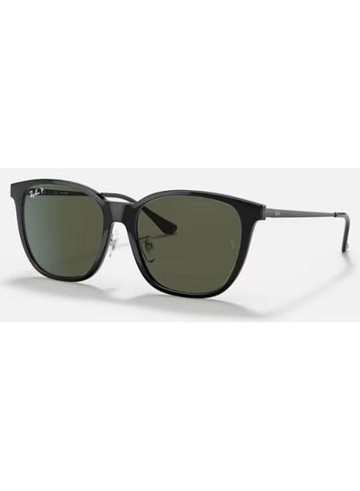 Buy Men's UV Protection Cat Eye Shape Sunglasses RB-4333D-55-601/9A - Black in Saudi Arabia