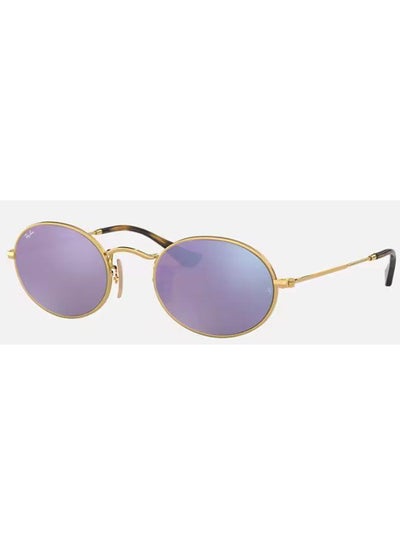 اشتري Women's UV Protection Oval Shape Sunglasses RB-3547N-51-001/80 - Gold في السعودية