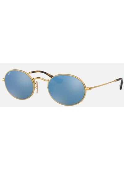 Buy Unisex UV Protection Oval Shape Sunglasses RB-3547N-51-001/90 - Gold in Saudi Arabia