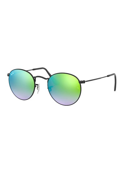 Buy Unisex UV Protection Round Shape Metal Sunglasses RB3447 002/4W 50-21 - Lens Size: 50 Mm - Polished Black in Saudi Arabia