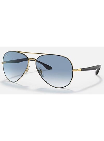 Buy Men's UV Protection Aviator Shape Sunglasses RB-3675-58-9000/3F - Gold in Saudi Arabia