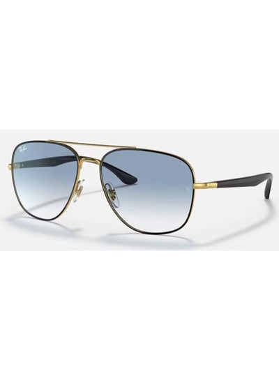 Buy Men's UV Protection Aviator Shape Sunglasses RB-3683-56-9000/3F - Gold in Saudi Arabia