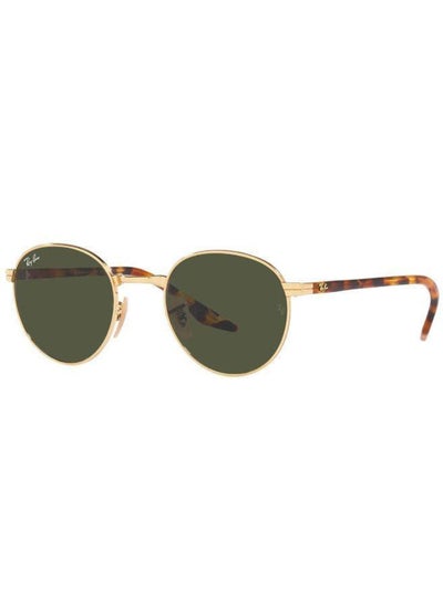 Buy Men's UV Protection Round Shape Sunglasses RB-3691-51-001/31 - Gold in Saudi Arabia