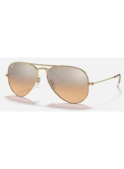 Buy Unisex UV Protection Aviator Shape Sunglasses RB-3025-58-001/70 - Gold in Saudi Arabia