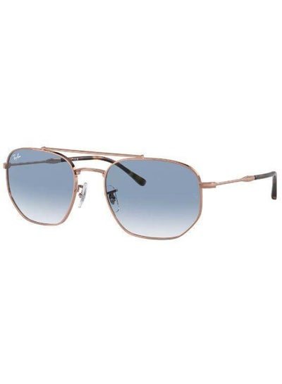 Buy Men's UV Protection Square Shape Sunglasses RB-3707-57-9202/3F - Gold in Saudi Arabia