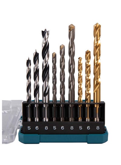 Buy Makita D-71962 - Drill set for Wood/Metal/Stone|9pcs Multicolor in UAE