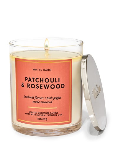 Buy Patchouli And Rosewood Signature Single Wick Candle in Saudi Arabia