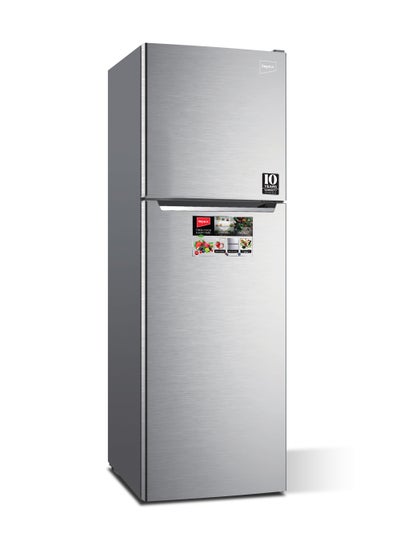 اشتري Double Door Inverter Refrigerator No Frost Freezer Fast Cooling Fridge Energy Efficient And Silent Operation 270L 150 W IRF 250 Dark Silver في السعودية