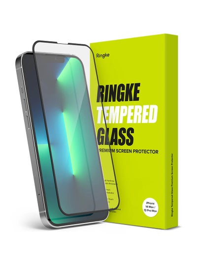 اشتري iPhone 13 Pro Max Screen Protector Invisible Defender Id Tempered Glass - Black في مصر