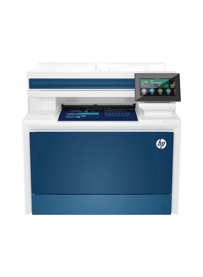 اشتري Color LaserJet Pro MFP 4303FDN Printer (5HH66A) Blue/White في الامارات