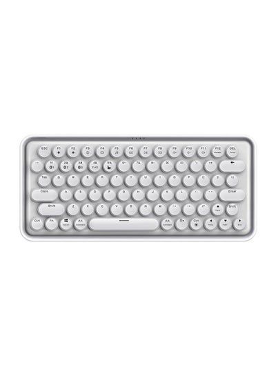 Buy Ralemo Pre5 multi-mode wireless mechanical keyboard with Backlight (BT 4.0/BT 5.0/2.4G) Connect upto 4 Devices, USB-C Rechargeable interface | Dot Keycap, Multi-Media hotkeys White in UAE