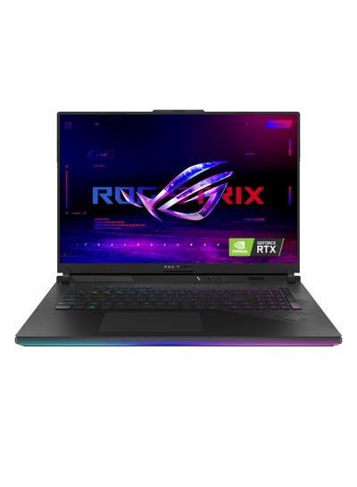 اشتري كمبيوتر محمول للألعاب Strix SCAR 18 بشاشة مقاس 18 بوصة ومعالج Core i9-14900HX وذاكرة وصول عشوائي سعة 64 جيجابايت ومحرك أقراص SSD سعة 4 تيرابايت وبطاقة رسومات Nvidia Geforce 4090 سعة 16 جيجابايت ونظام التشغيل Windows 11 Home في الامارات