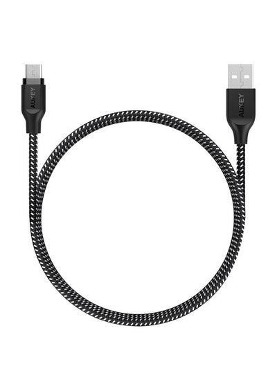 اشتري Braided Nylon USB 2.0 to Micro USB Cable (1.2m / 3.95ft) Black في السعودية