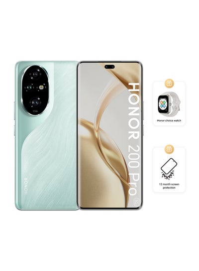 Buy 200 Pro Ocean Cyan 5G Dual SIM 12GB RAM 512GB With Free Choice Watch + 1 Year Screen Protection - Middle East Version in UAE