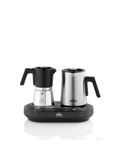 Buy Okka Rich Moka Pot 1 L 1350 W OK0027 Chrome in Saudi Arabia