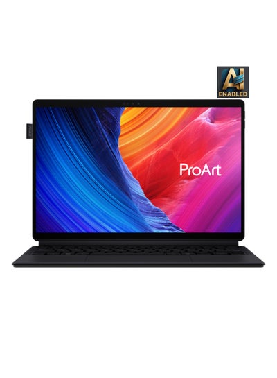 اشتري ProArt PZ13 2-in-1 Detachable Laptop With 13.3-Inch Display, Qualcomm Snapdragon X Plus Processor/16GB RAM/1TB SSD/Intel UHD Graphics/Windows 11 Home with Copilot Key & Stylus Pen English/Arabic Nano Black في الامارات