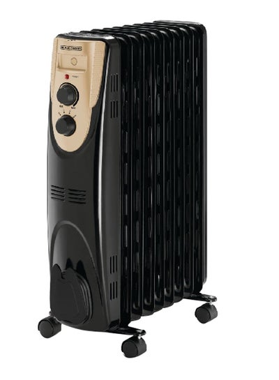 Buy 2000W Oil Filled Radiator Heater 2000 W OR090D-B5 Black and Silver in Saudi Arabia