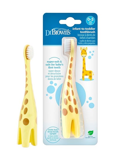 Buy Pack Of 1 Infant-To-Toddler Toothbrush - Giraffe in Saudi Arabia