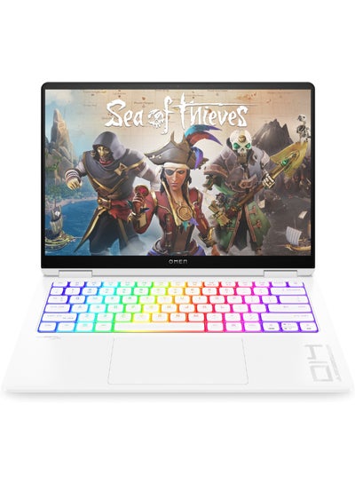 Buy OMEN Transcend Laptop 14-fb0004nx With 14-Inch Display, Core Ultra 7-155H Processor/16GB RAM/1TB SSD/8GB NVIDIA GeForce RTX 4060 Graphics Card/Windows 11 Home English/Arabic Ceramic White in Saudi Arabia