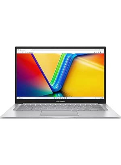 Buy Vivobook 14 Laptop With 14-Inch Display, Core i3-1215U Processor/8GB RAM/512GB SSD/Intel Iris XE Graphics/Windows 11 English/Arabic Silver in UAE